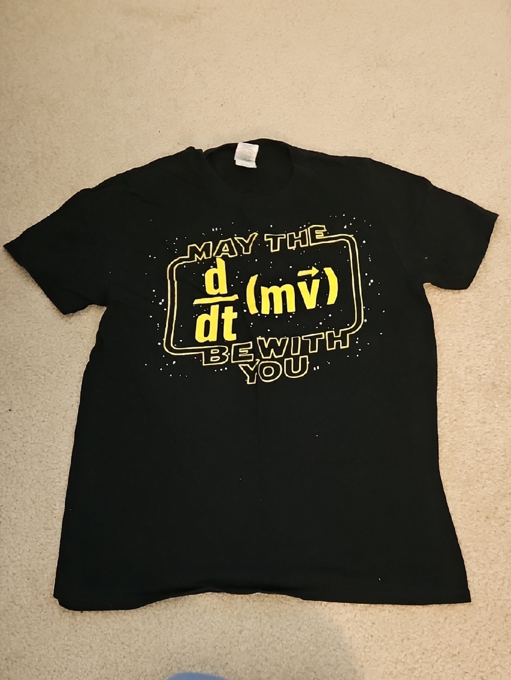 Starwars Black 'May The Force Be With You' T-Shirt